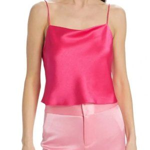 Price drop!! NWT Alice + Olivia Cowl Neck Cami - hot pink